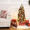 Tabletop Christmas Tree 3/4.5ft Pre-Lit Christmas Tree with a Sleigh Ride Base Base - 3 of 4