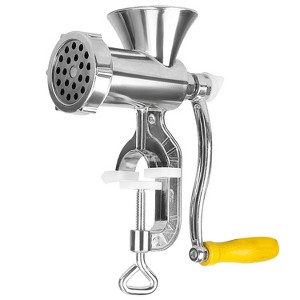 iMountek"Heavy Duty Manual Meat Grinder Mincer, Sausage Maker & Noodle Maker for Pork, Beef & More"Silver - 1 of 4