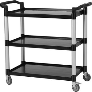 Acekool 3-Tier Rolling Utility Cart - Foldable Storage with Locking Wheels for Kitchen, Office & More - 1 of 4