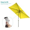 Sonkuki 6×9FT Rectangular Outdoor Patio Umbrella w/Push Button Tilt and Crank Handle, Sun-Protective - 4 of 4