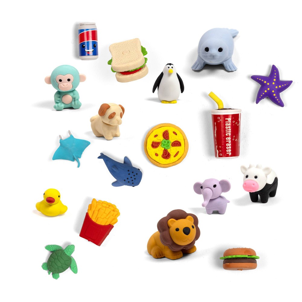 Yoobi 3pk Eraser 3D Mystery Bag 4