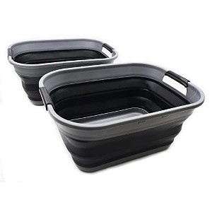 SAMMART 17.5L (4.6 Gallon) Collapsible/ Portable Washing Tub, Water Capacity 13.5L/3.5 Gallon - 1 of 4