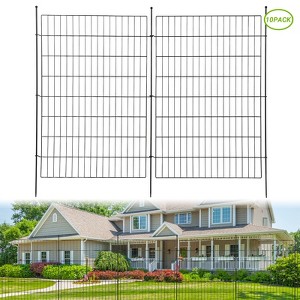 No Dig Decorative Fence for Outdoor ,Yard, Patio,Animal Barrier Rustproof Metal Wire Panel,Temporary Dog Fence - 1 of 4