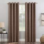 Kline Burlap Weave Thermal 100% Blackout Grommet Top Curtain Panel - Sun Zero
