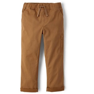 The Children's Place Boys Stretch Roll Cuff Pull On Chino Pants - 1 of 4