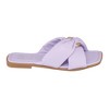 GC Shoes Perri Knotted Cross Strap Squared Toe Slide Flat Sandals - 2 of 4