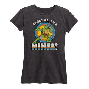 Women's - Teenage Mutant Ninja Turtles - Trust Me, I'm A Ninja Short Sleeve Graphic T-Shirt - 1 of 4