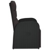 vidaXL Armchair Black PE Rattan, Powder-Coated Steel, Polyester One size - 4 of 4