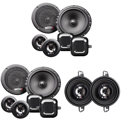 MB Quart Discus DS2-216 6.5 Inch Component Speakers with DK2-108 3.5 Inch Coax Speakers