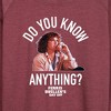 Women's - Ferris Bueller's Day Off - Do You Know Anything Lightweight French Terry Wide Neck Long Sleeve Shirt - 2 of 4