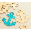 Wooden Cutouts for Crafts, Wood Anchors (3.7 x 3.5 in, 24-Pack) - image 3 of 4