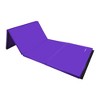 BalanceFrom Fitness 72 x 48 Inch All Purpose Exercise Mat Bundled with 8 Foot Balance Beam Foldable Gymnastic Activity Set, Purple - 2 of 4