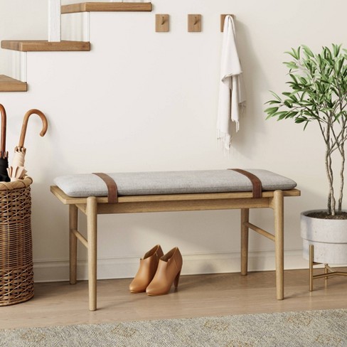 Cream deals entryway bench