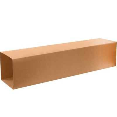 The Packaging Wholesalers Telescoping Inner Boxes 10" x 10" x 48" Kraft 20/Bundle BST101048INNER
