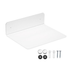 Unique Bargains Acrylic Floating Wall Mounted Floating Shelf for Bathroom Wall Decoration - 1 of 4