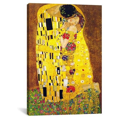 The Kiss By Gustav Canvas Print (40"x 26") : Target