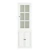 75'' Kitchen Pantry Cabinet, Freestanding Display Cabinet with Glass Door, Cupboard Storage Cabinet, Bathroom Storage Cabinet for Living Room Hallway - 4 of 4