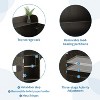MUUEGM Over-the-Toilet Storage Cabinet| Bathroom Organizer Shelf with Barn Doors, Toilet Paper Holder - 4 of 4
