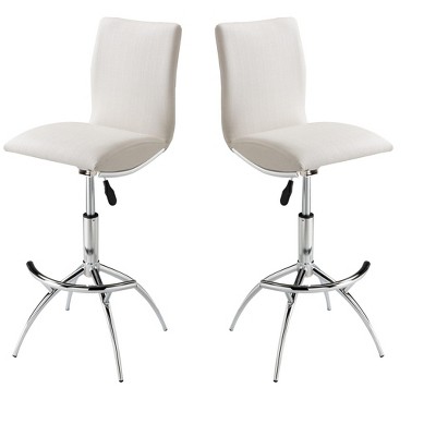 NicBex Set of 2 Bar Stools for Kitchen Island,Adjustable Counter Bar Stools with Metal Legs,Bar Chairs for Dining Rooms,Kitchens Islands