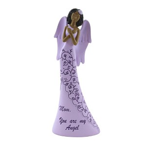 8.75 In Mom You Are My Angel Daughter Dark Skin Figurines - 1 of 3