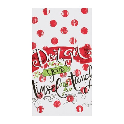 C&F Home Tinsel In A Tangle Printed Flour Sack Kitchen Towel Dishtowel