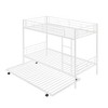 CAVINAS Twin Over Twin Metal Bunk Bed with Ladder & Fence & Trundle,Modern Bed Frame for Kids Room,Bedroom - 3 of 4