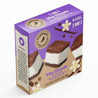 Nightingale The Classic Ice Cream Sandwiches Chomp Size - 10.4oz/4ct