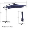 8.2x8.2 FT LED Solar Lighted Patio Offset Umbrella with Fade-resistant - 3 of 4
