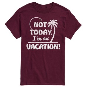 Men's - Instant Message - Not Today Vacation Short Sleeve Graphic T-Shirt - 1 of 4