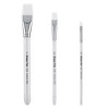 Creative Mark Polar Flo Professional Watercolor Brushes - Assorted Shape  - Short Handle, Nickel-Plated Seamless Brass Ferrule - Art Paint Brushes for - 2 of 4