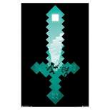Trends International Minecraft - Diamond Sword Framed Wall Poster Prints