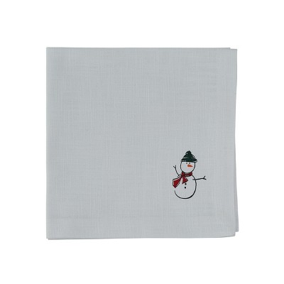 Split P Snowman Napkin Set - White