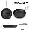 imarku Nonstick Frying Pans - 12 inch Nonstick Skillet, Frying Eggs Pan, Dishwasher Safe for Cooking with Stainless Steel Handle,Even Heat Conduction - 2 of 4