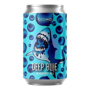 Gizmo Brew Works Deep Blue Blueberry Ale Seasonal Beer - 6pk/12 fl oz Cans - 1 of 3