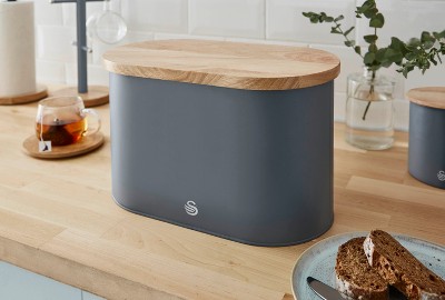 Swan Nordic Bread Bin With Cutting Board Target