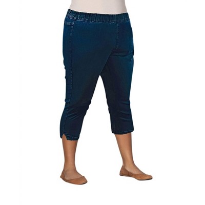 Women's Plus Size Premium Denim High Rise Crop Jegging - On The Plus Side
