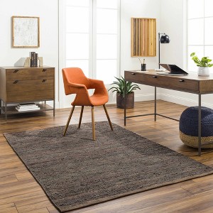 Hauteloom Aneko Beige Handwoven Leather Rag Carpet - 1 of 4