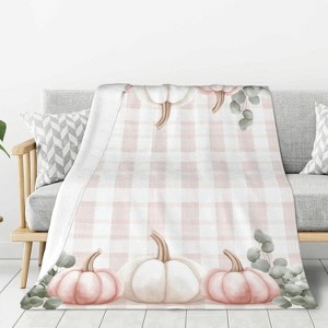 Lomsoe Christmas Pine Tree White Winter Couch Throw Blanket Flannel Soft Blanket for Living Room Bed Sofa Travel Office Camping. - 1 of 4