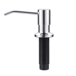 WOWOW Brushed Nickel Soap Dispenser for Kitchen Sink, Stainless Steel Countertop Lotion Dispenser - 1 of 4