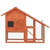vidaXL Rabbit Hutch 55.1"x24.8"x47.2" Solid Firwood - 3 of 4