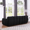 87"Cloud Couches,Boucle Sofa With Square Arms,Long Sofa,Lounge Sofa,3 Seat Sofa,Marshmallow Sofa With Wooden Frame,Soft Sofa Furniture-Cuddlewood - 3 of 4