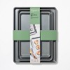 8pc Nonstick Bakeware Set Gray - Figmint™