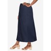 Jessica London Women's Plus Size Stretch Denim Jegging Skirt - 4 of 4