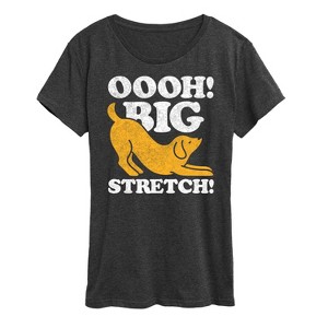Women's - Instant Message - Dog Oooh Big Stretch Short Sleeve Graphic T-Shirt - 1 of 4