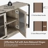 TV Stand for 65 Inches - Farmhouse Entertainment Center with Storage Cabinet, Mesh Doors, Industrial Media Console Table, for Living Room - 4 of 4