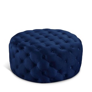 Meridian Furniture,Addison Velvet Ottoman/Bench - 1 of 4