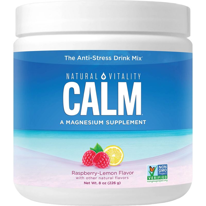 Natural Vitality CALM Mineral Magnesium Supplement Powder - Raspberry Lemon - 8oz, 3 of 10