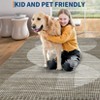 Modern Area Rugs Washable Contemporary Accent Carpet Non Slip Stain Resistant Geometric Floor Cover for Living Room Bedroom Kitchen - 4 of 4