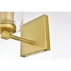 Elegant Lighting Kacey 1 light Brass and Clear Bath Sconce - 4 of 4