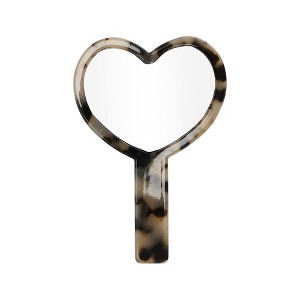 Unique Bargains Heart Shaped Handheld Mirrors 1 Pc - 1 of 3